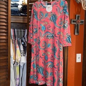 NWT Boutique Paisley Shift Dress